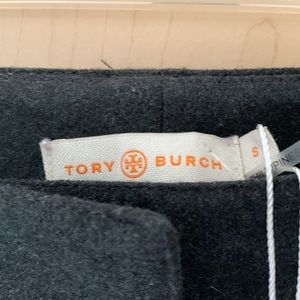 Tory Burch Women's dark Gray Wool Blend Wide Leg Dress Trouser